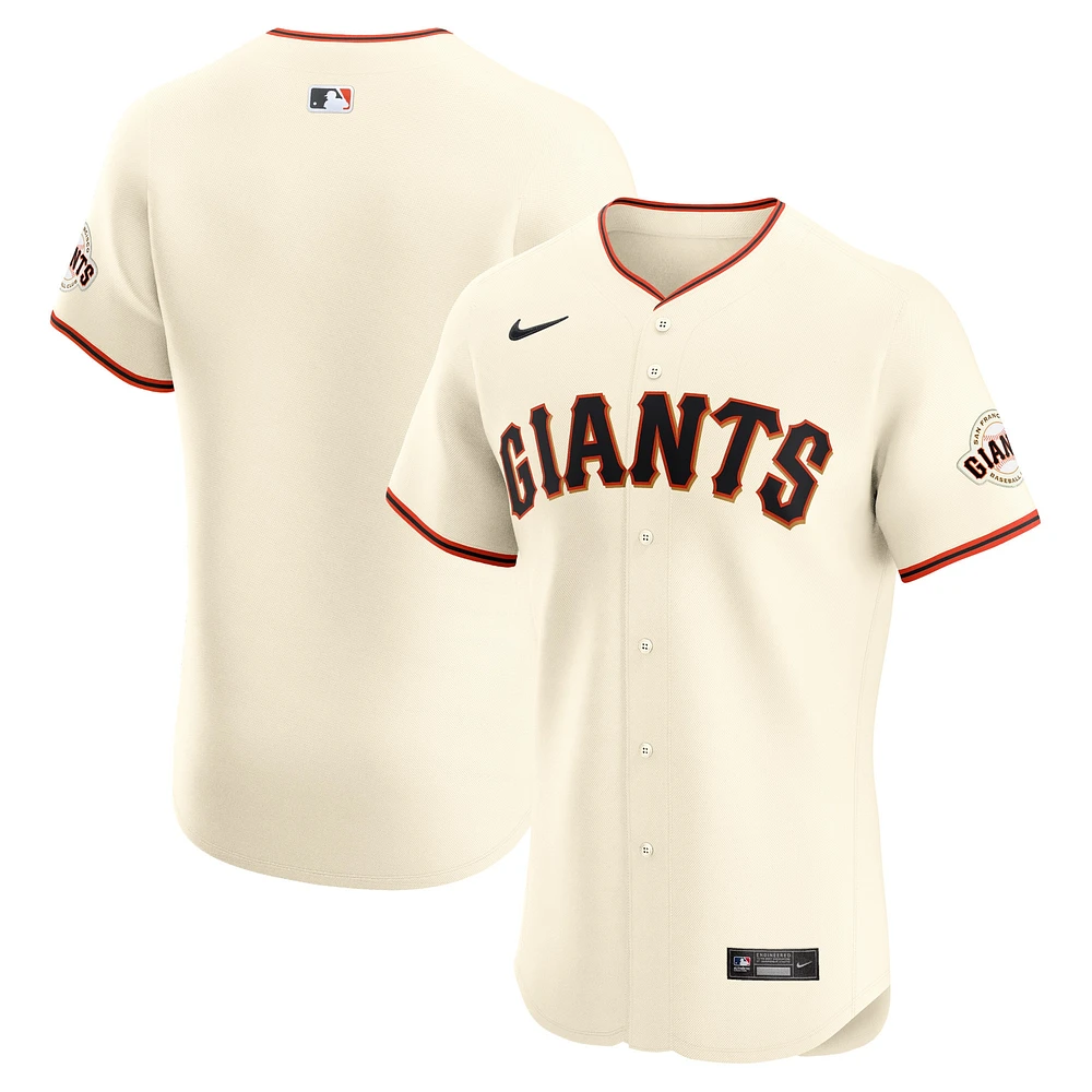 Maillot Nike crème San Francisco Giants Elite pour homme