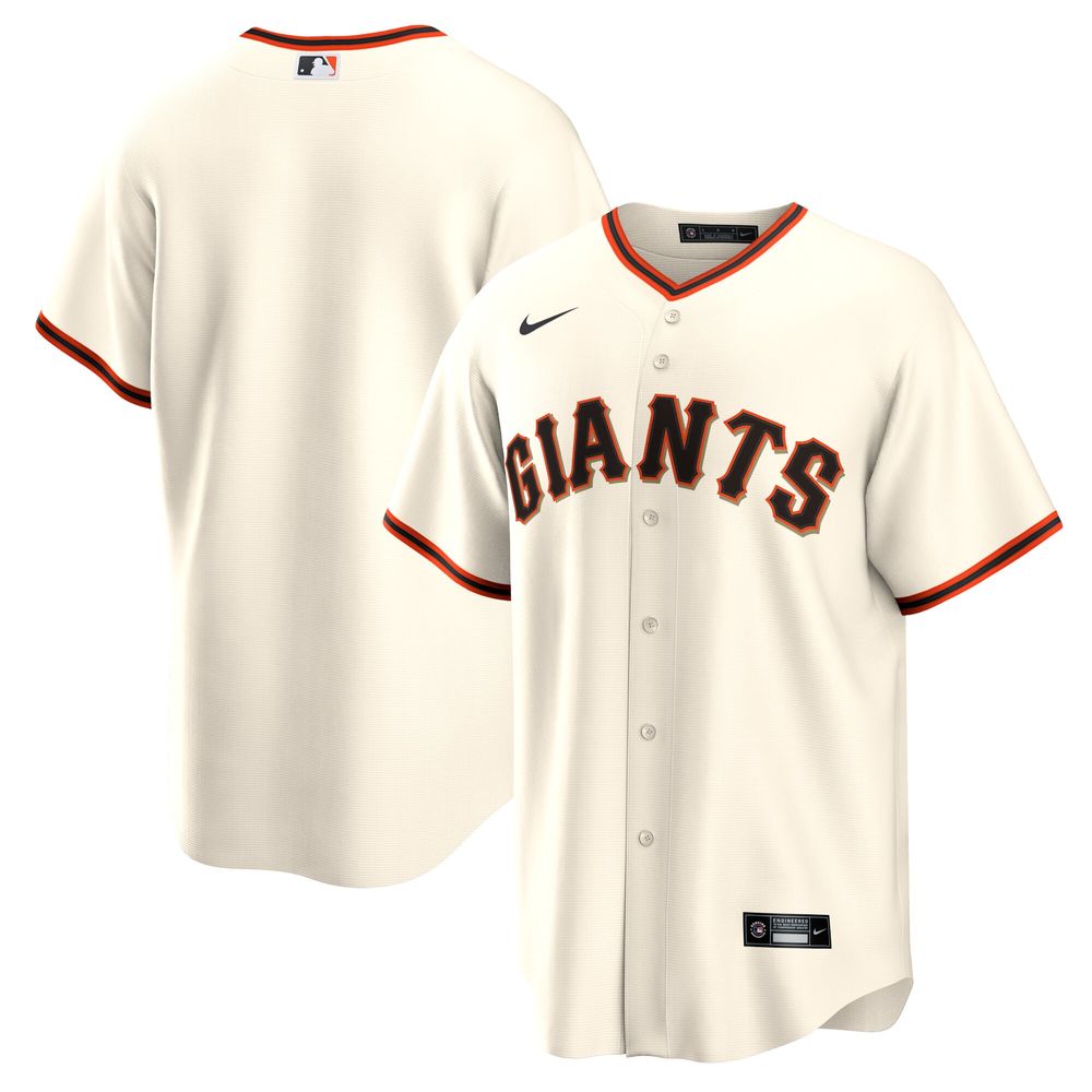 Men's Nike Cream San Francisco Giants Home Blank Replica Jersey