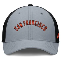 Men's Nike Gray/Black San Francisco Giants Rise Swoosh Performance Flex Hat