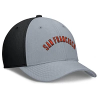 Men's Nike Gray/Black San Francisco Giants Rise Swoosh Performance Flex Hat
