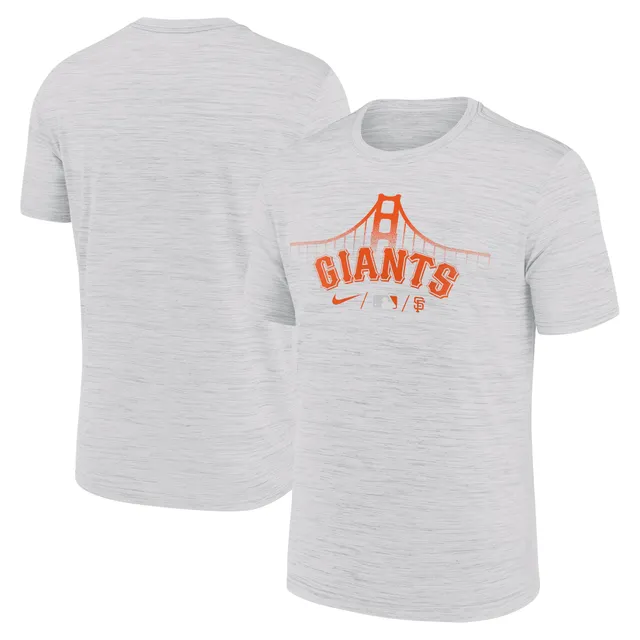 Nike Women's Anthracite San Francisco Giants Authentic Collection Velocity  Performance V-Neck T-shirt