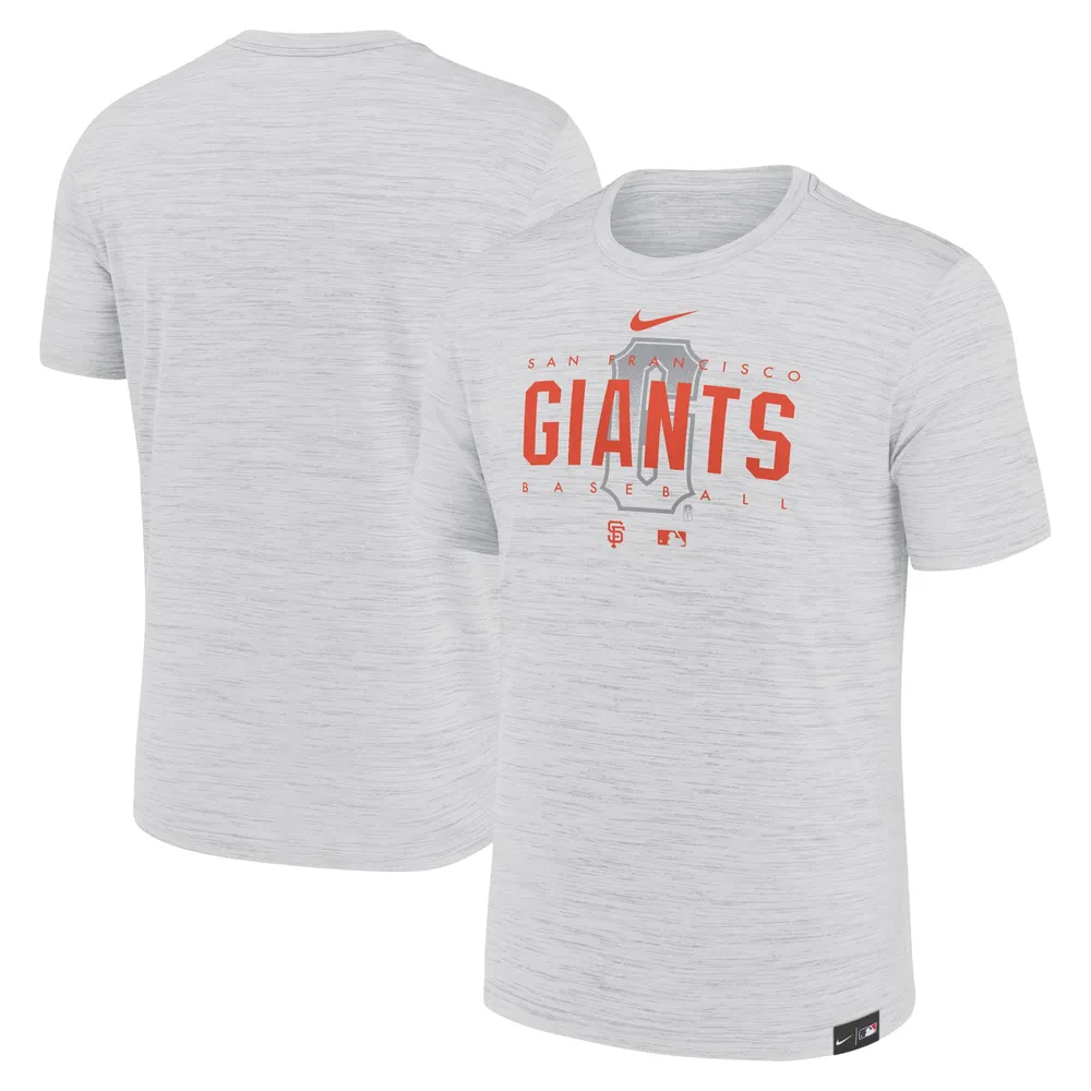 T-shirt d'entraînement Velocity City Connect des Giants de San Francisco Nike gris pour homme