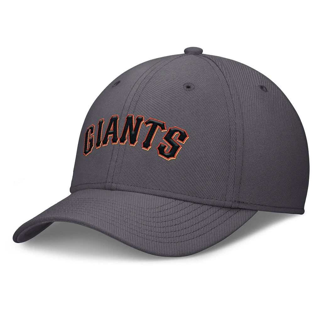 Casquette Nike Performance Flex grise San Francisco Giants Swoosh pour homme