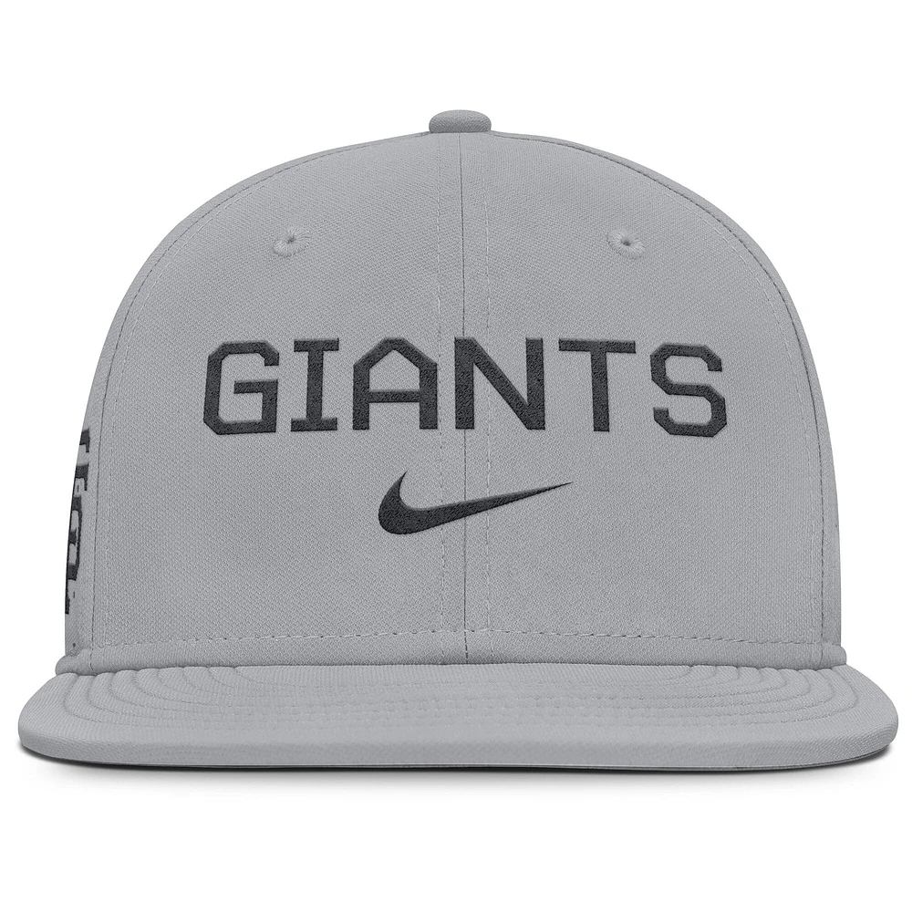 Men's Nike Gray San Francisco Giants True Performance Fitted Hat
