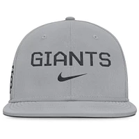 Men's Nike Gray San Francisco Giants True Performance Fitted Hat