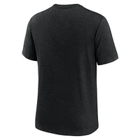 Men's Nike Heather Black San Francisco Giants Logo Tri-Blend T-Shirt
