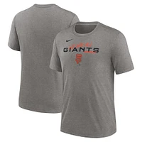 Men's Nike Heather Charcoal San Francisco Giants We Are All Tri-Blend T-Shirt