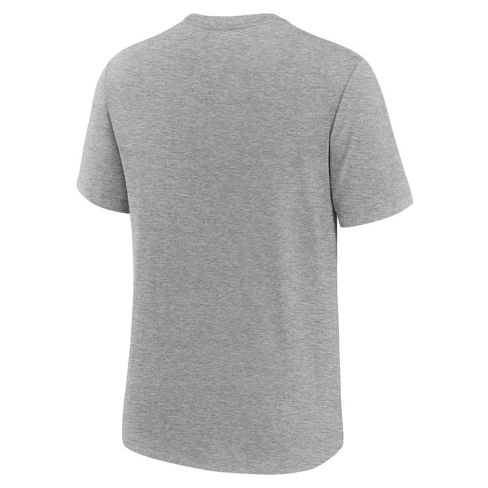Men's Nike Heather Gray San Francisco Giants Cooperstown Collection Retro Tri-Blend T-Shirt