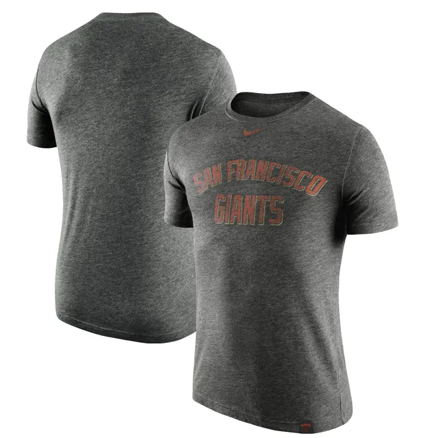 Nike Men's San Francisco 49ers Rewind Logo T-Shirt - Dark Grey Heather - M Each