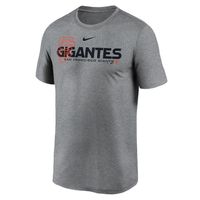 Men's Nike Heathered Charcoal San Francisco Giants Local Rep Legend Performance T-Shirt