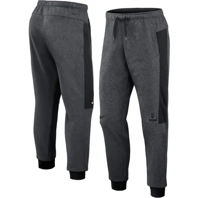 San Francisco Giants Nike Authentic Collection Flux Performance Jogger Pants - Heathered Gray/Black