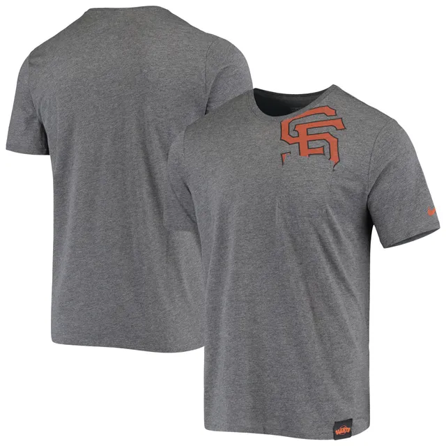 Men's San Francisco Giants Homage Heathered Gray Grateful Dead Tri-Blend T- Shirt