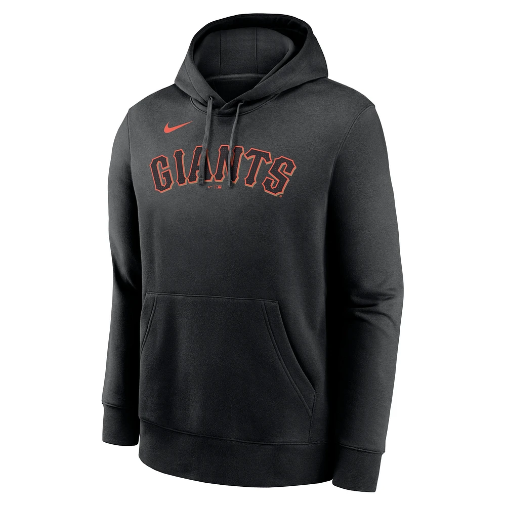 Sweat à capuche Nike Jung Hoo Lee pour hommes, noir, San Francisco Giants, nom et numéro du club