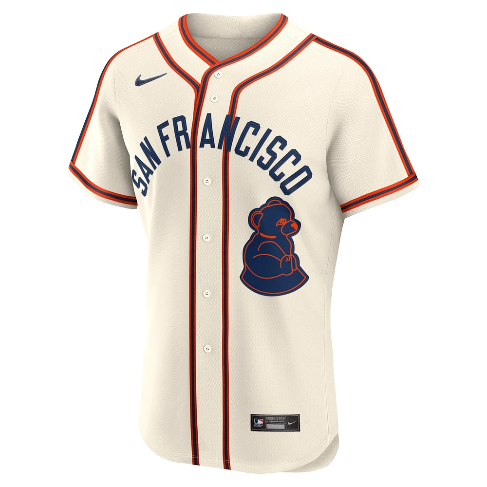 Men's Nike Jung Hoo Lee Cream San Francisco Giants 2024 Rickwood Classic Authentic Player Jersey