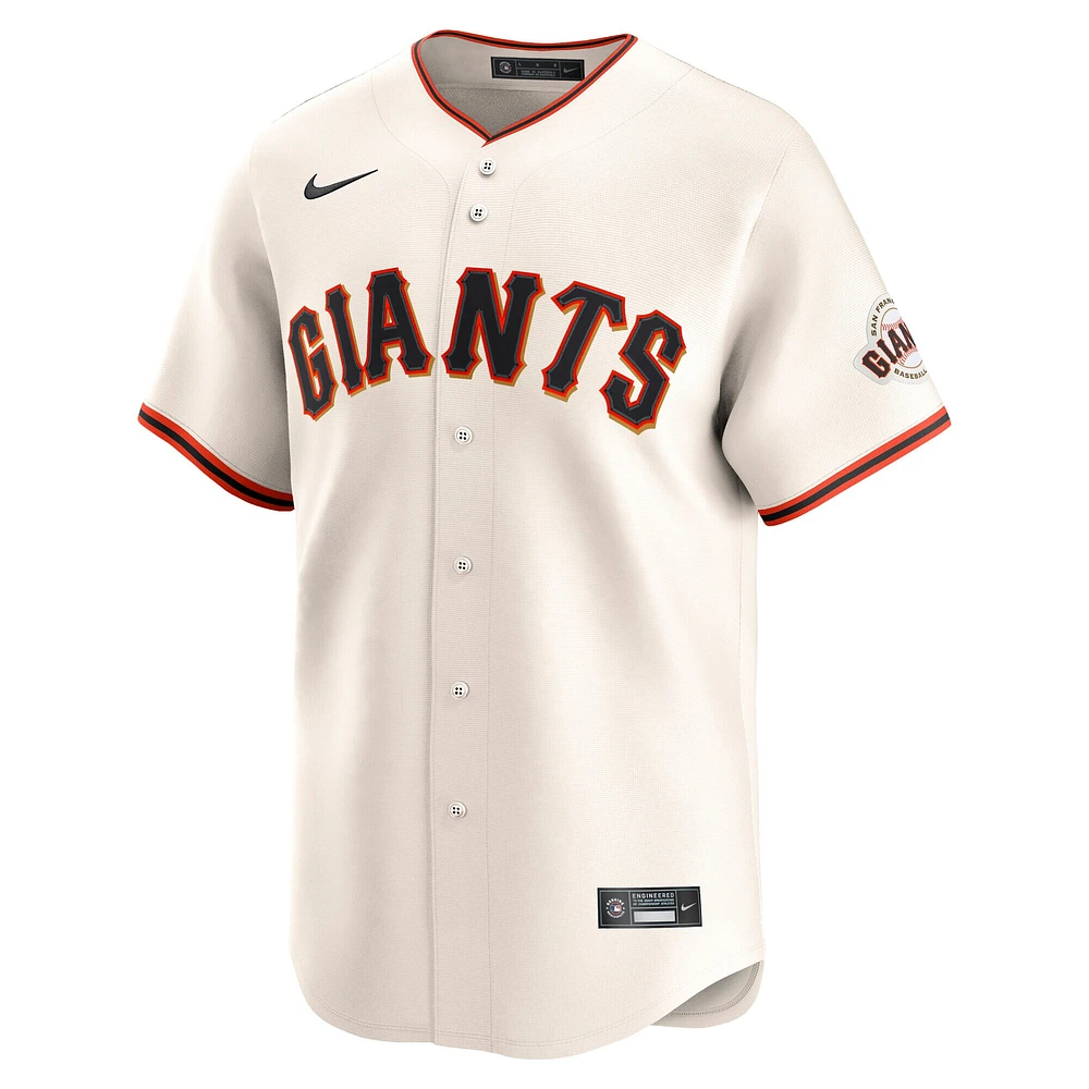 Maillot de joueur à domicile limité Nike Logan Webb pour homme, crème, San Francisco Giants