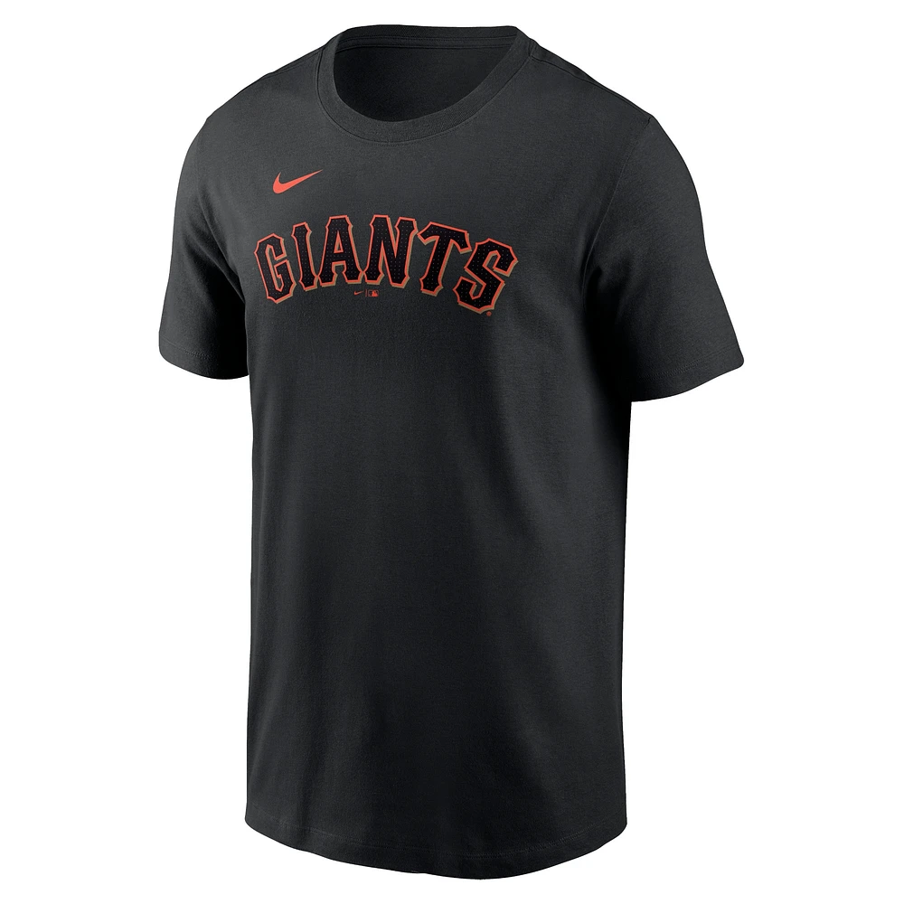 Men's Nike Mike Yastrzemski Black San Francisco Giants Fuse Name & Number T-Shirt