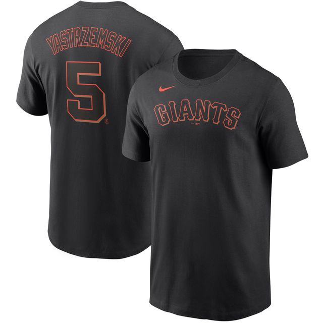 T-shirt avec nom et numéro Nike Mike Yastrzemski pour hommes, noir