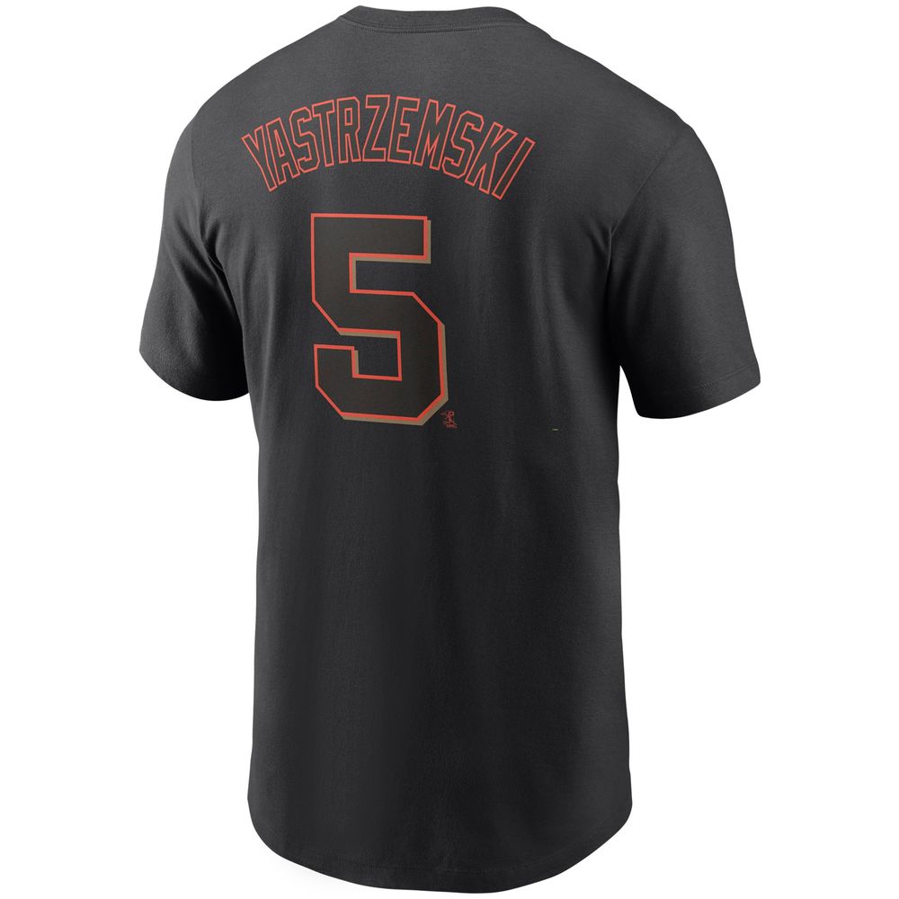 Men's Nike Mike Yastrzemski Black San Francisco Giants Name & Number T-Shirt