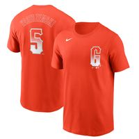 Men's Nike Mike Yastrzemski Orange San Francisco Giants City Connect Name & Number T-Shirt