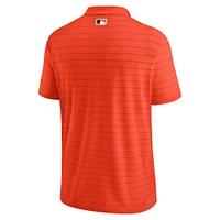 Polo de performance à rayures Victory pour homme la collection authentique des San Francisco Giants Nike, orange, orange