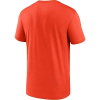 T-shirt de performance Nike pour homme San Francisco Giants Big & Tall Logo Legend orange