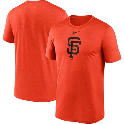 T-shirt de performance Nike pour homme San Francisco Giants Big & Tall Logo Legend orange