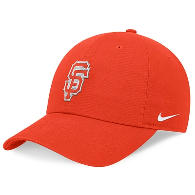 Casquette réglable Nike Orange San Francisco Giants City Connect Club pour homme