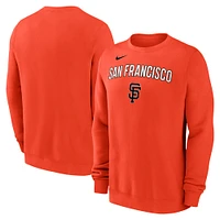 Sweat-shirt Nike orange des Giants de San Francisco pour homme