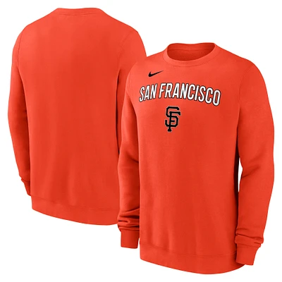 Sweat-shirt Nike orange des Giants de San Francisco pour homme