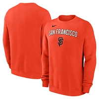 Sweat-shirt Nike orange des Giants de San Francisco pour homme