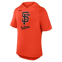Men's Nike Orange San Francisco Giants Tri-Blend Hoodie T-Shirt