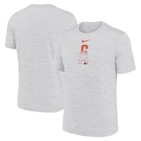 T-shirt Nike blanc San Francisco Giants City Connect Authentic Collection Practice Velocity Performance pour homme