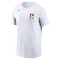 T-shirt Nike blanc pour hommes des Giants de San Francisco Team City Connect avec le mot-symbole