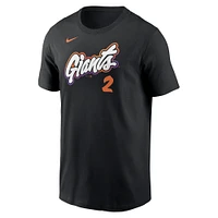 Men's Nike Willy Adames Black San Francisco Giants 2025 City Connect Fuse Name & Number T-Shirt