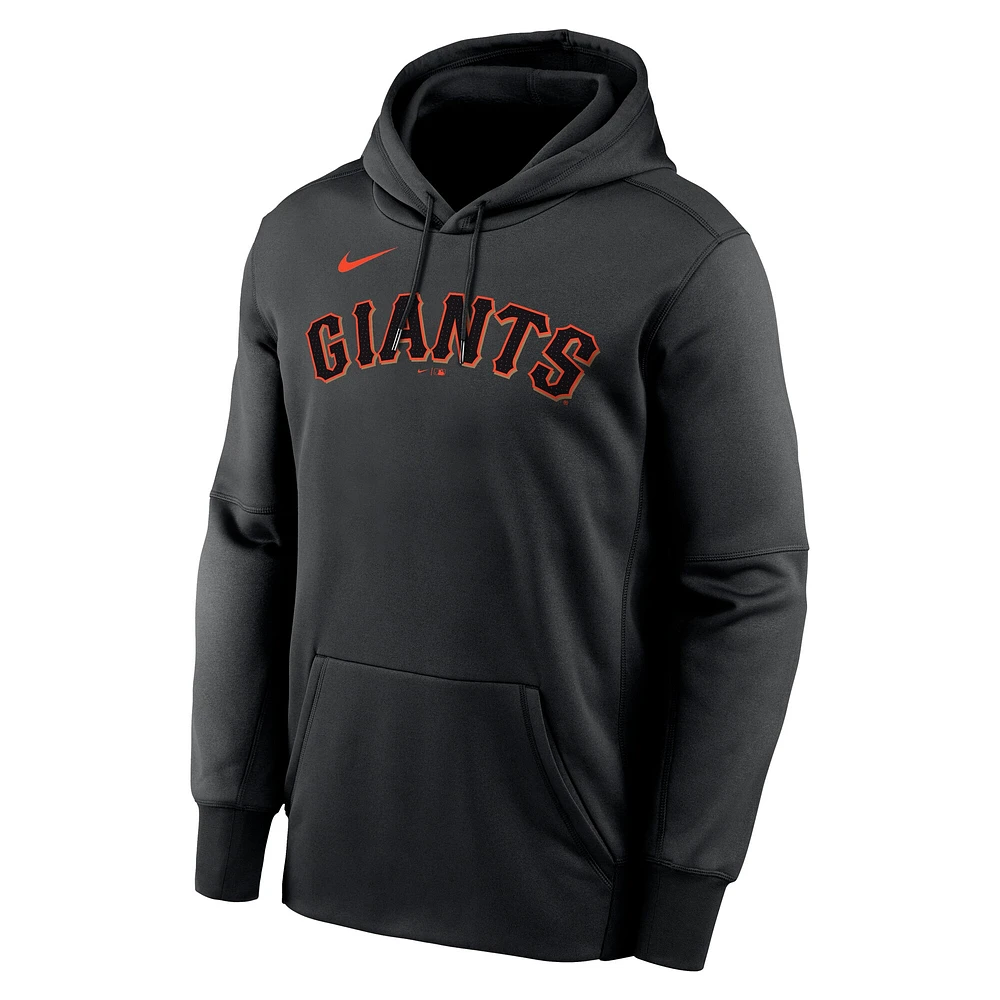 Sweat à capuche Nike Willy Adames pour homme avec nom et numéro Performance des San Francisco Giants, noir