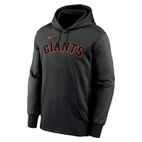 Sweat à capuche Nike Willy Adames pour homme avec nom et numéro Performance des San Francisco Giants, noir
