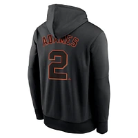 Sweat à capuche Nike Willy Adames pour homme avec nom et numéro Performance des San Francisco Giants, noir