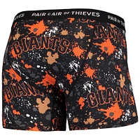 Men's Pair of Thieves Black San Francisco Giants Super Fit 2-Pack Boxer Briefs Set