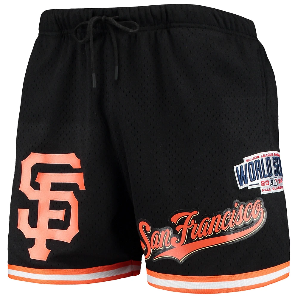 Men's Pro Standard Black San Francisco Giants 2014 World Series Mesh Shorts