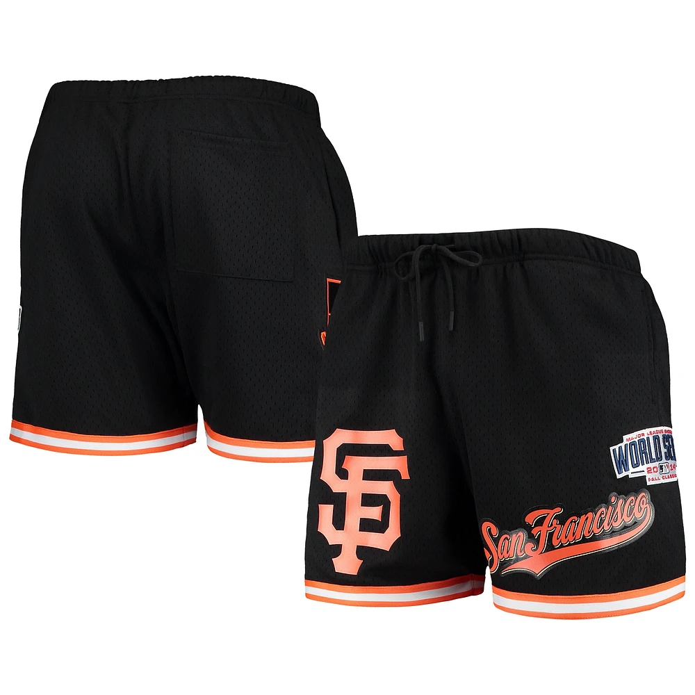Men's Pro Standard Black San Francisco Giants 2014 World Series Mesh Shorts