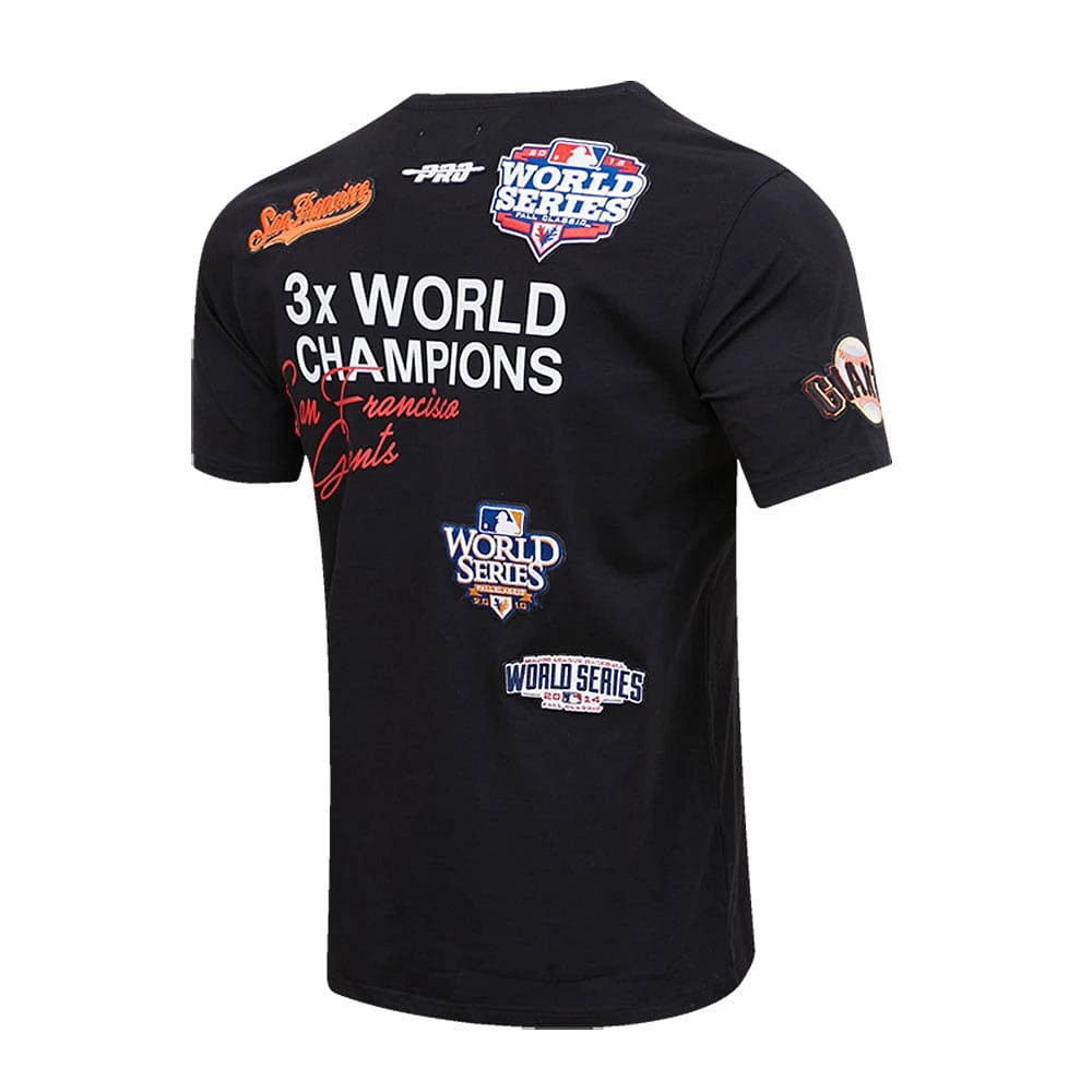 T-shirt Pro Standard pour homme noir San Francisco Giants Championship