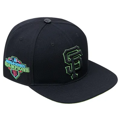 Lids San Francisco Giants '47 Black on Black Sure Shot Captain Snapback Hat