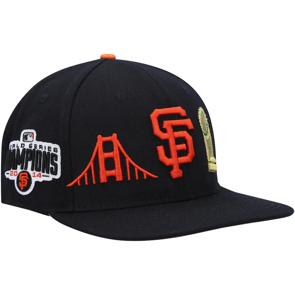 Pro Standard San Francisco Giants Rose Red Snapback Hat Black