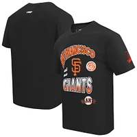 Men's Pro Standard Black San Francisco Giants Turn It Up Dropped Shoulder T-Shirt