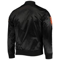 Men's Pro Standard Black San Francisco Giants Wordmark Satin Full-Snap Jacket