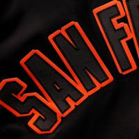 Men's Pro Standard Black San Francisco Giants Wordmark Satin Full-Snap Jacket