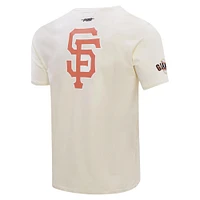 T-shirt avec badge de membre du club des Giants San Francisco, crème Pro Standard pour hommes