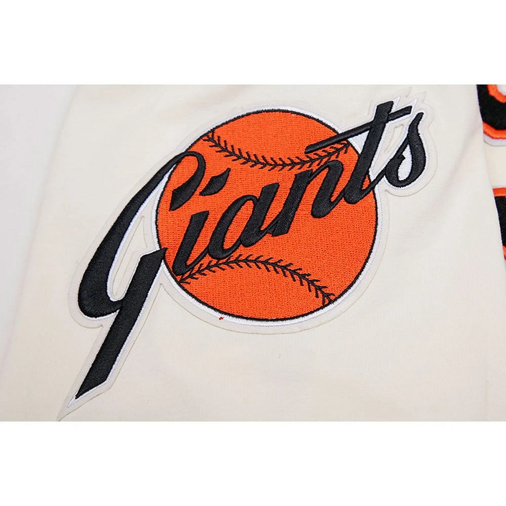 Men's Pro Standard Cream San Francisco Giants Cooperstown Collection Old English T-Shirt