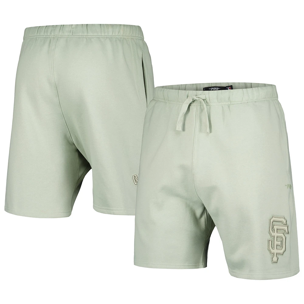 Short en polaire neutre Pro Standard vert clair pour hommes des Giants de San Francisco