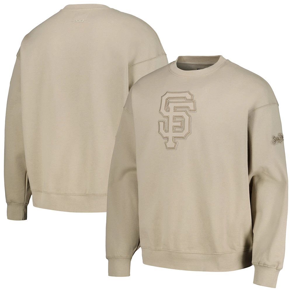 Sweat à capuche neutre pour hommes Pro Standard Pewter San Francisco Giants épaules tombantes